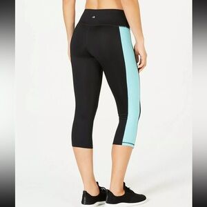 Ideology, Colorblock Mid Rise w/ Stash Pocket, Cropped Leggings